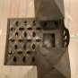 UNIQUE Punched/Pierced Tin Tabletop Candle Lantern Shaped Like a Building 12.5&acirc;��T