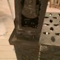 UNIQUE Punched/Pierced Tin Tabletop Candle Lantern Shaped Like a Building 12.5&acirc;��T
