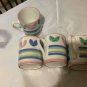 EXC CONDITION Caleca âMelissoâ Pottery Made in Italy Coffee Mugs - 4âT x 3.5âW