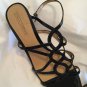 EXCELLENT CONDITION Circa Joan & David Black Patent Leather Cutout Sandals - 8
