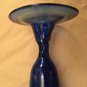 EXCELLENT CONDITION Pair (2) Artisan Hand Blown Cobalt Blue Wine Glasses - 8&acirc;��T