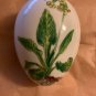 EXC Chamart Limoges Hand Painted Yellow Primola Egg-Shaped Trinket Box - 4.5”L
