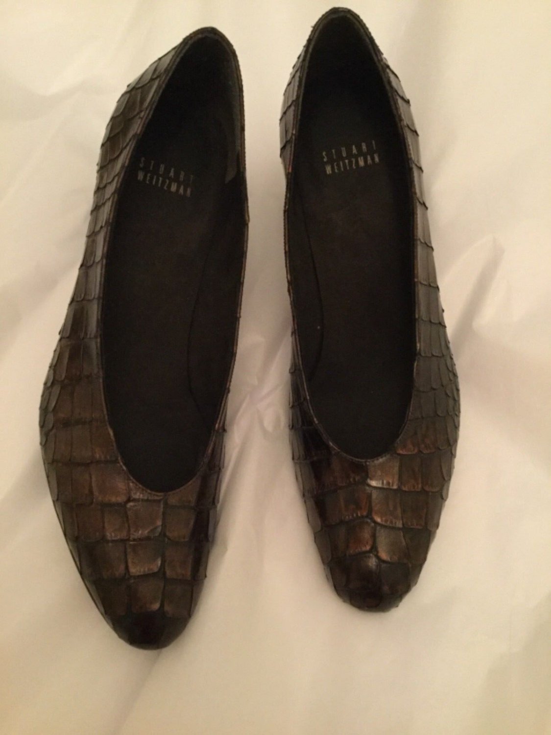 EXCELLENT CONDITION Stuart Weitzman Snakeskin Pumps - 8