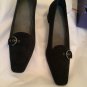 NEW Stuart Weitzman Fairfield Black Perforated Suede Pumps - 8.5M