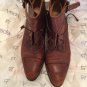 EXC COND Walter Steiger Distressed Brown Leather Lace-up Ankle Boots - 37