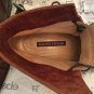 EXC COND Walter Steiger Distressed Brown Leather Lace-up Ankle Boots - 37
