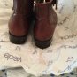 EXC COND Walter Steiger Distressed Brown Leather Lace-up Ankle Boots - 37