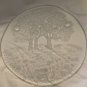 EXC CONDITION Walther Glass Crystal Germany Trees & Flowers Serving Plate - 12”W
