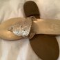 EXCELLENT CONDITION Jack Rogers Gold Leather Slides Sandals Size - 7.5
