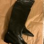 EXCELLENT CONDITION Elie Tahari Black Knee High Leather Boots - 37.5
