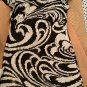 EXCELLENT COND Michael by Michael Kors Black/White Paisley Sequined Dress - S/M