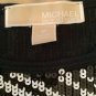 EXCELLENT COND Michael by Michael Kors Black/White Paisley Sequined Dress - S/M