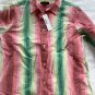 NEW J.Crew Classic Buttondown Shirt Rainbow Stripe Linen-Cotton Blend - 0