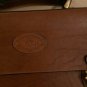 NEW Oroton Brown Leather Briefcase w/ Strap - 2.5&acirc;��D x 10.5&acirc;��H x 14.5&acirc;��W