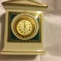 EXC Lenox CLASSIC EDITION GIFTWARE Clock w/ Ornate Detail and Gold Trim - 4”T