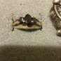 Triple oval sapphire in sterling ring size 5.5