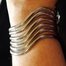 Vintage multi wave Sterling Cuff Bracelet