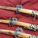 Vintage Set of 3 Bat wing Dragon Cosplay Fantasy Katana Swords