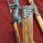 Vintage Set of 3 Bat wing Dragon Cosplay Fantasy Katana Swords