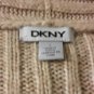 Spring! Donna Karan Dkny beige vegan belted cardigan L
