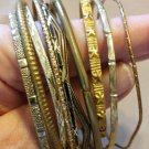 Brass bangle bunch. All. 12