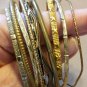 Brass bangle bunch. All. 12