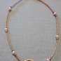 Vintage Glass microbead and freshwater pearl choker