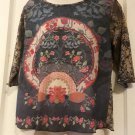 Venezia Hippie Print Sheer Long Sleeve Tee 14/16