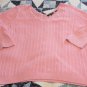 Spring! BOTH Pink and Blue Jeanne Pierre cable knit V-neck top L