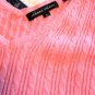 Spring! BOTH Pink and Blue Jeanne Pierre cable knit V-neck top L