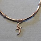 Pewter Celtic tribal thorn bead necklace