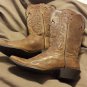 Justin distressed Brown cowboy boots 8