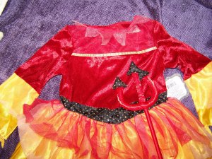 Child Flame Devil Costume *4-6x*
