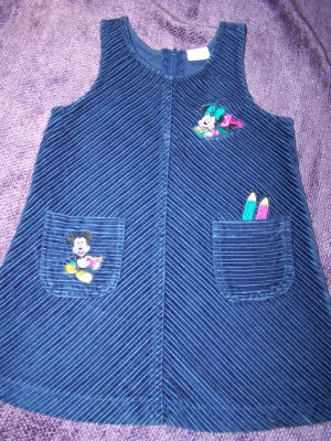 Disneys Mickey & Minnie Mouse Corduroy Jumper 4T