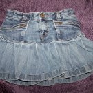 Gap Kids Faded Pleated Jean Skirt size 5