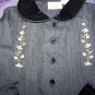 Girls Little Bitty Dress Coat/Matching Dress 4T EUC