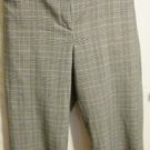 Women's Plus Size Black White Plaid Crop Capri Pants, Lane Bryant, Sz 20, $14.99