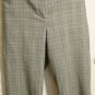 Women's Plus Size Black White Plaid Crop Capri Pants, Lane Bryant, Sz 20, $14.99