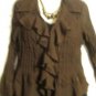 Women's Long Sleeve Print Crinkle Top, Sz 14, Dress Barn, $13.99, Stylish Top