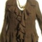 Women's Long Sleeve Print Crinkle Top, Sz 14, Dress Barn, $13.99, Stylish Top