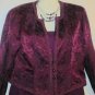 Women's Purple Dress w/JBrocade Jacket, Sz 16, Nah Nah, $37.99, Elegant