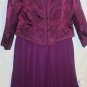 Women's Purple Dress w/JBrocade Jacket, Sz 16, Nah Nah, $37.99, Elegant