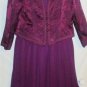 Women's Purple Dress w/JBrocade Jacket, Sz 16, Nah Nah, $37.99, Elegant