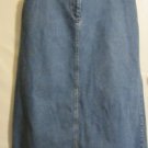 Women's  Long Blue Denim Skirt, Sz 12, Eddie Bauer, $13.99, Cute Style