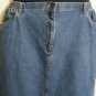 Women's Long Blue Denim Skirt, Sz 12, Eddie Bauer, $13.99, Cute Style