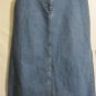 Women's Long Blue Denim Skirt, Sz 12, Eddie Bauer, $13.99, Cute Style
