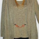 Women's Long Sleeve Sweater w/Attached Shell, Sz L, VANY, $13.99, Stylish