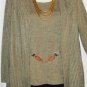 Women's Long Sleeve Sweater w/Attached Shell, Sz L, VANY, $13.99, Stylish