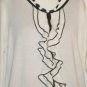 Women's Long Sleeve White Ruffled Sweater, apt.9, Sz XL, $13.99, New, Cute