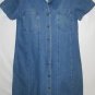 Women's Blue Short Sleeve Denim Dress, Sz L, Khakis., $15.99, Gorgeous